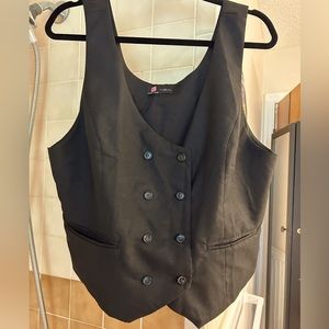 Kancy Kole XXL Black Button Up Vest